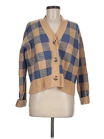 Madewell Madewell Bayberry Cardigan Sweater in Buffalo Check (view 1)