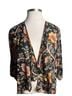 Karen Kane 100% Polyester Floral Black Multi Color Kimono Size 0X - photo 1