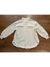 First Love White Ivory Long Sleeve Button-Down Shirt Size M - photo 4