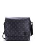 Louis Vuitton 100% Coatead Canvas Black District Messenger Bag Monogram Eclipse Canvas PM One size - photo 1
