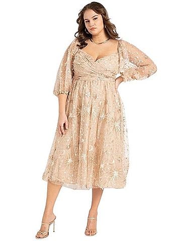 ELOQUII Celestial Dress Cocktail Dress (view 1)