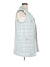 River Island Checkered-gingham Blue White Vest Size 14 - photo 3