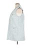 River Island Checkered-gingham Blue White Vest Size 14 - photo 4