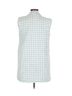River Island Checkered-gingham Blue White Vest Size 14 - photo 2