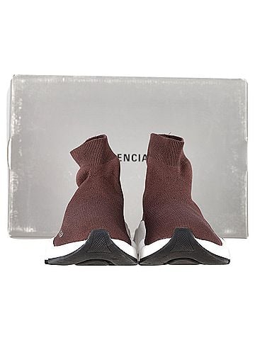 Balenciaga Balenciaga Speed 2.0 Sneakers in Brown Polyester (view 2)