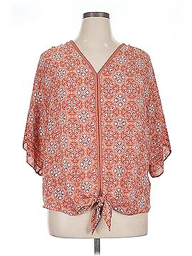 Max Studio Max Studio 3/4 Sleeve Blouse (view 1)