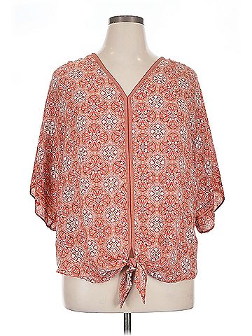 Max Studio Max Studio 3/4 Sleeve Blouse (view 1)