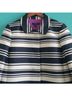 Ann Taylor Stripes Blue White Coat Size M - photo 3