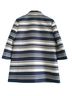 Ann Taylor Stripes Blue White Coat Size M - photo 2
