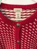 L.L.Bean Print Red Cardigan Size L - photo 3