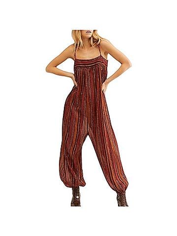 Free People Harem Lurex Jumpsuit Overalls (view 2)