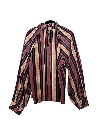 THML Rilee Vertical Stripe Woven Top Blouse (view 2)
