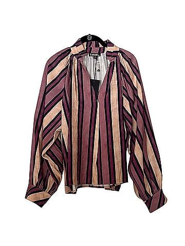 THML Rilee Vertical Stripe Woven Top Blouse (view 1)