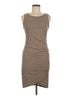 Leith Solid Brown Leith Casual Dress Size M - photo 1