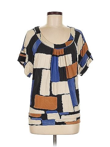Diane von Furstenberg Diane Von Furstenberg Short Sleeve Silk Top (view 1)