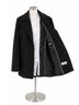Calvin Klein Calvin Klein Black Wool Jacket Size M Wool Coat - photo 3