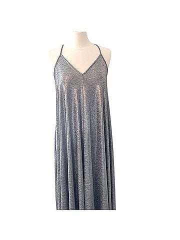 Banana Republic Metallic Maxi Dress Casual Dress (view 1)