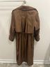 J. Gallery 100% Polyester Brown Trenchcoat Size 9 - photo 5