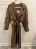 J. Gallery 100% Polyester Brown Trenchcoat Size 9 - photo 3