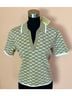 Michael Kors Print Brown White Short Sleeve Button-Down Shirt Size M - photo 5