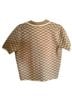 Michael Kors Print Brown White Short Sleeve Button-Down Shirt Size M - photo 2