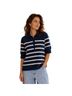 LC Lauren Conrad Stripes Blue Ivory Pullover Sweater Size M - photo 1
