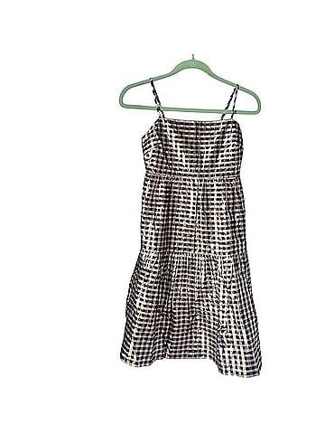 J.Crew Lurex Gingham Tiered Mini Dress Casual Dress (view 1)