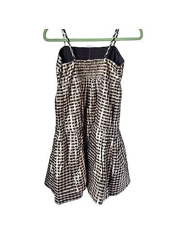 J.Crew Lurex Gingham Tiered Mini Dress Casual Dress (view 2)