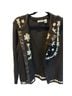 Orvis Floral Black White Cardigan Size L - photo 4
