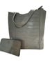 Brahmin 100% Leather Animal Print Gray Leather Tote One size - photo 1