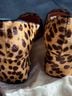 J.Crew Animal Print Brown Tan Heels Size 5 1/2 - photo 3
