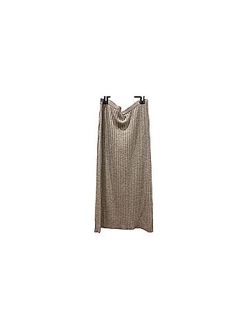 Eileen Fisher Knit Stretch Waist Italian Yard Skirt Wool Skirt (view 2)