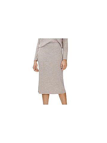 Eileen Fisher Knit Stretch Waist Italian Yard Skirt Wool Skirt (view 1)