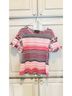 Saloni Stripes Multi Color Short Sleeve Blouse Size S - photo 5