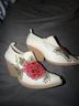 Jeffrey Campbell White Red Green Heels Size 10 - photo 3