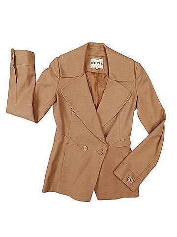 Reiss Double Breasted Tailored Cotton Blazer Blazer (view 1)