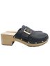 Dr. Scholl's 100% Faux Leather Black Mule/Clog Size 9 - photo 1