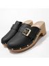 Dr. Scholl's 100% Faux Leather Black Mule/Clog Size 9 - photo 3