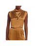 Nicholas 100% Silk Brown Tank Top Size 6 - photo 4