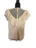 Milly Polka Dots Ivory Short Sleeve Blouse Size M - photo 2