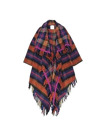 Anthropologie Hei Hei Tartan Blanket Cardigan Poncho (view 1)