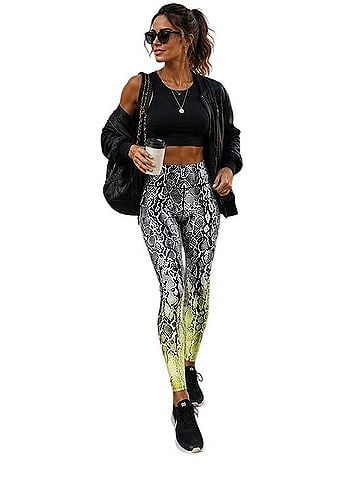Onzie Luxe Snake Print Active Pants (view 1)