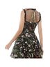City Studio 100% Polyester Floral Black Casual Dress Size 1 - photo 2