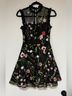 City Studio 100% Polyester Floral Black Casual Dress Size 1 - photo 3
