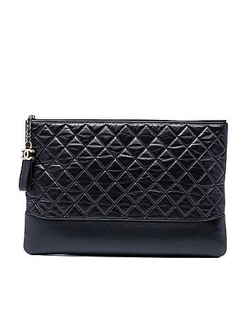 Chanel Large Aged Calfskin Gabrielle O Case Clutch (view 1)