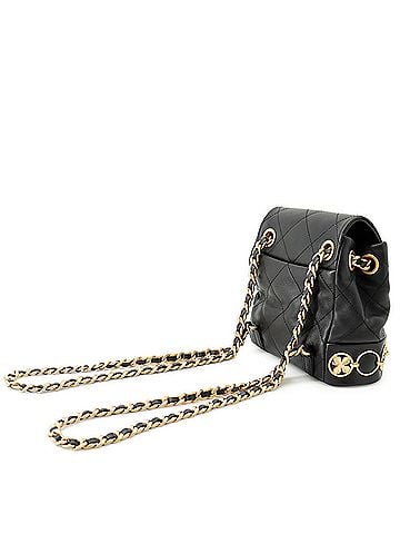 Chanel Chanel Matelassé Backpack with Coco Mark Icon Chain, Leather, AS4275, CHANEL Handbag, Backpack, Black, Women's (view 2)