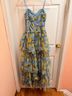 City Studio Floral Blue Yellow Purple Cocktail Dress Size 4 - photo 5
