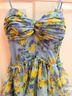 City Studio Floral Blue Yellow Purple Cocktail Dress Size 4 - photo 4