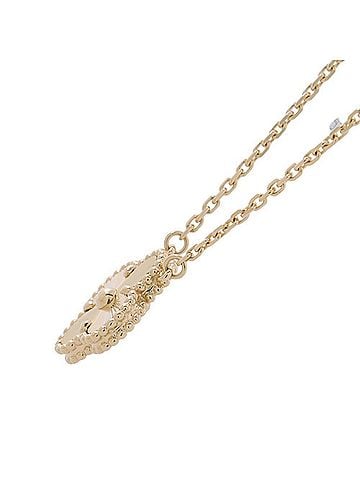 Van Cleef & Arpels Van Cleef &amp; Arpels Alhambra Pendant Necklace, Guilloche, 18K Yellow Gold (VCARP4KL00) (view 2)