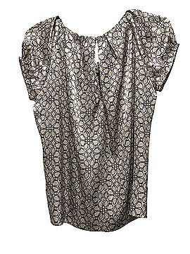 New York & Company Short Sleeve Blouse (view 2)